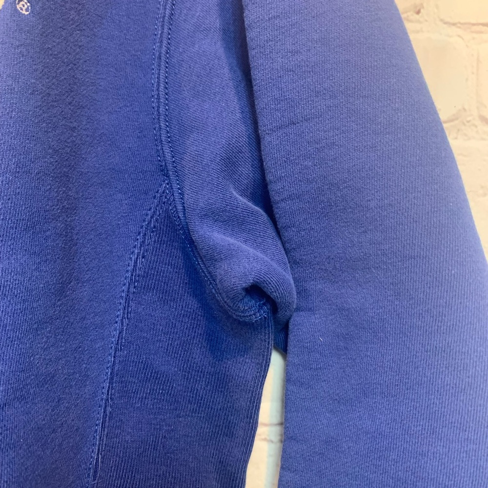 Vintage Eddie Bauer Reverse Weave Blue Sweatshirt Size M - Picture 3 of 6